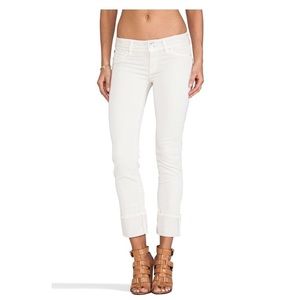 Hudson Jeans White Ginny Crop